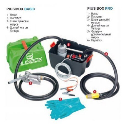Топливораздаточный Комплект "PIUSIBOX BASIC" 12В (45 л/мин)